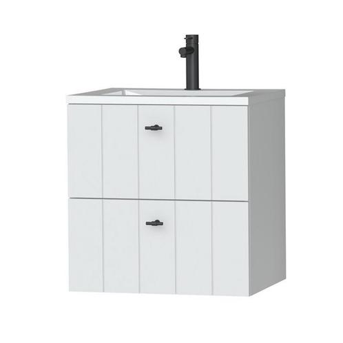 Tiger Maryport Meubelset 60 cm met 2 lades Mat wit incl, Doe-het-zelf en Verbouw, Sanitair, Bad, Nieuw, Chroom, Ophalen of Verzenden