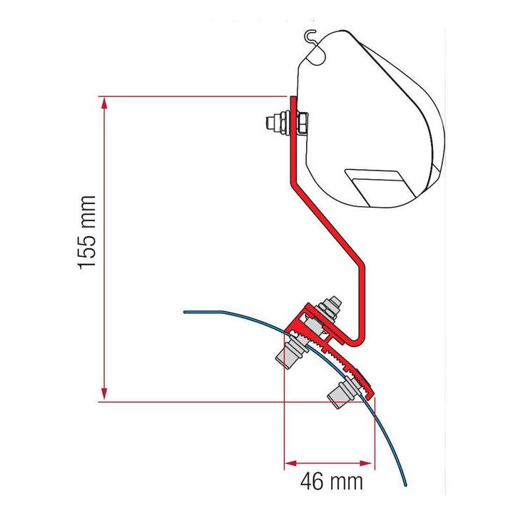 Fiamma VW Caddy Maxi Lift Roof Kit H1-L1 >2016 F35, Caravans en Kamperen, Camper-accessoires, Ophalen of Verzenden