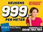 Nieuwe en GOEDKOPE RECHTE keuken! SLECHTS 999,- p/meter!, Verzenden, Zwart, Nieuw, Enkelwandige keuken