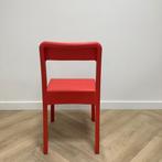 Tweedehands Segis Pacific kunststof kantinestoel, rood, Huis en Inrichting, Stoelen, Gebruikt, Ophalen of Verzenden, Rood, Eén