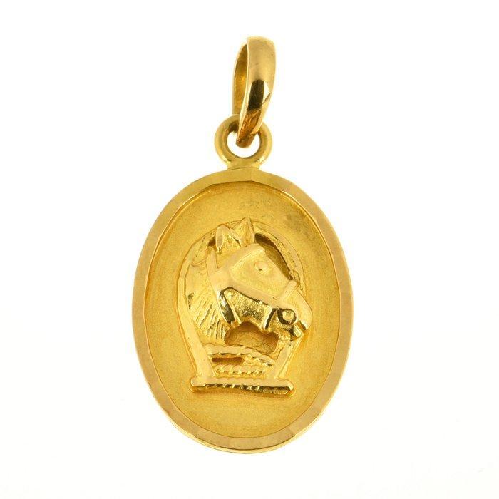 Hanger - 23 kt. Geel goud, Sieraden, Tassen en Uiterlijk, Antieke sieraden