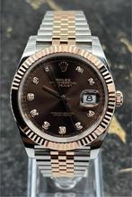 Rolex Datejust 41 - Choco Diamond - Jubilee - 126331 - New, Rolex, Polshorloge, Nieuw, Goud