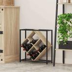 vidaXL Wijnrek Sonoma eiken 51 x 18 x 52.5 cm Bewerkt hout, Verzenden, Nieuw