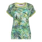 -50% Geisha  Geisha T-shirt aop fancy rib dessin  maat XL, Verzenden, Nieuw, Groen