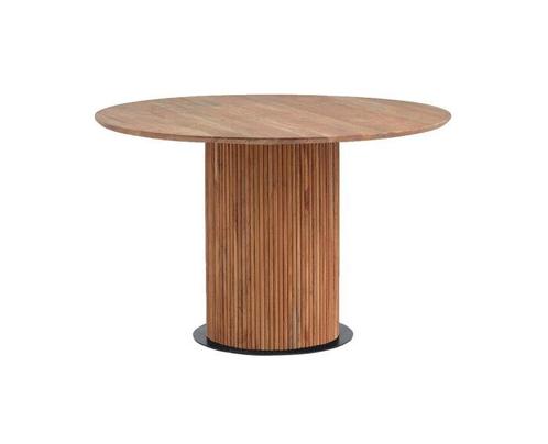 Eettafel Congo Rond 120 cm Acacia - Naturel, Huis en Inrichting, Tafels | Eettafels, Nieuw, Ophalen of Verzenden