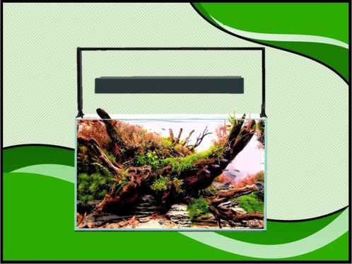 Osaka Ultrascape zwart 60x30x36cm aquarium + 3x LED verlicht, Dieren en Toebehoren, Vissen | Aquaria en Toebehoren, Nieuw, Verzenden