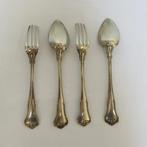 Delheid Frères - Bestekset (4) - .800 zilver - zilver bestek, Antiek en Kunst