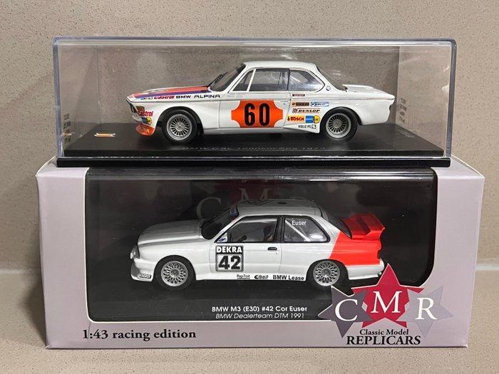 Spark & CMR 1:43 - Modelauto (2) - Lot of 2 x Classic BMW: -, Hobby en Vrije tijd, Modelauto's | 1:5 tot 1:12