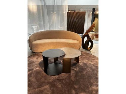 Veiling - Salontafel aluminium zwart 51x51x44 cm, Huis en Inrichting, Tafels | Salontafels