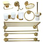 Gouden accessoire set 10 delig goudkleurig afgewerkt Voordee, Nieuw, Verzenden