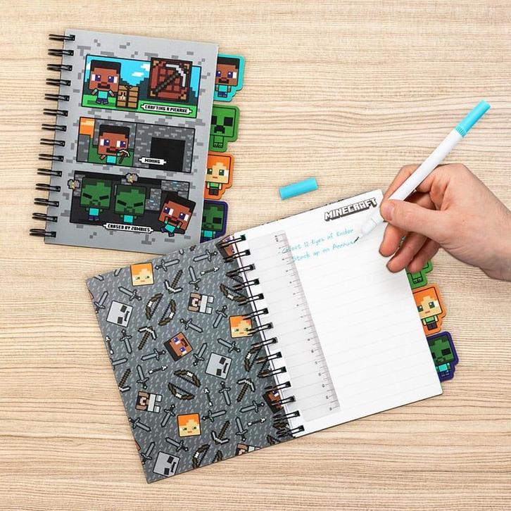 Minecraft Notebook with Dividers Kuromi Fluffy (Thema), Kinderen en Baby's, Speelgoed | Actiefiguren, Zo goed als nieuw, Verzenden