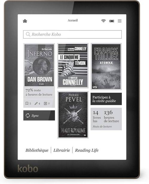 Kobo Aura eReader 6 Inch - Zwart, Computers en Software, E-readers, Zo goed als nieuw, Verzenden