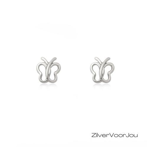 925 zilveren open vlinder oorbellen, Sieraden, Tassen en Uiterlijk, Oorbellen, Nieuw, Verzenden