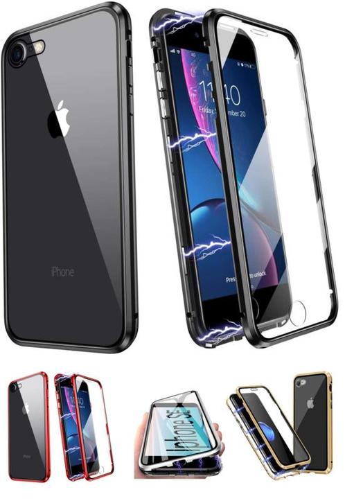iPhone 7 / 8 / SE 2020-2022 360° Magnetisch Hoesje Dubbelzij, Telecommunicatie, Mobiele telefoons | Hoesjes en Frontjes | Apple iPhone