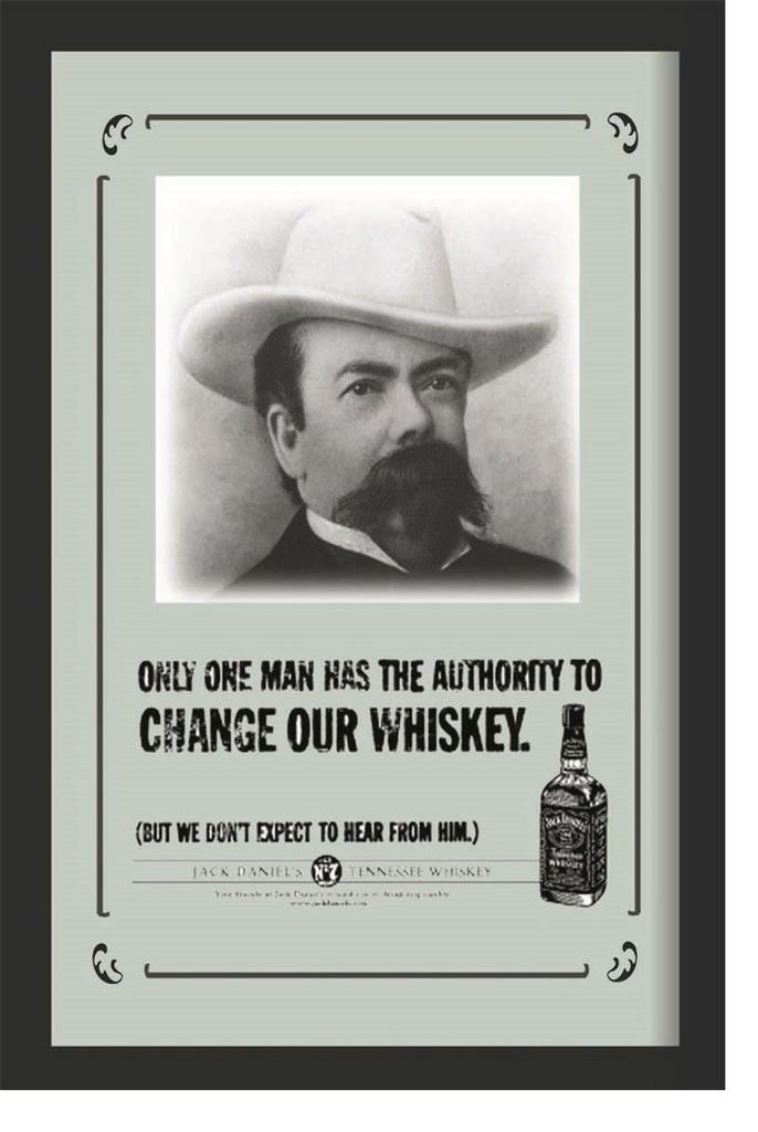 Jack Daniels change our whiskey spiegel, Verzamelen, Merken en Reclamevoorwerpen, Nieuw, Ophalen of Verzenden