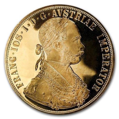 Oostenrijk. Austria Gold Modern Restrike 4 Ducat Prooflike, Postzegels en Munten, Edelmetalen en Baren