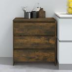 vidaXL Dressoir 70x41x75 cm bewerkt hout gerookt, Huis en Inrichting, Kasten | Dressoirs, Verzenden, Nieuw, 50 tot 100 cm, 25 tot 50 cm
