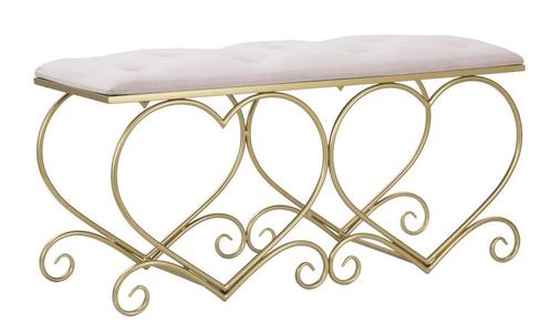 BANKJE HART ROSA CM 105X37,5X51,5, Huis en Inrichting, Banken | Bankstellen, Ophalen of Verzenden
