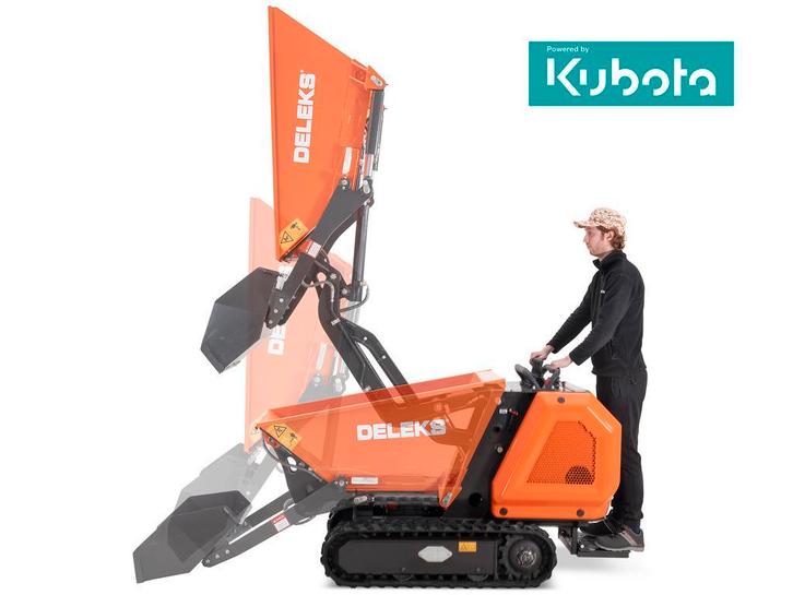 DELEKS® M8000 Rupsdumper Dumper | KUBOTA Diesel | E-start, Zakelijke goederen, Machines en Bouw | Tuin, Park en Bosbouw, Voertuig of Aanhanger