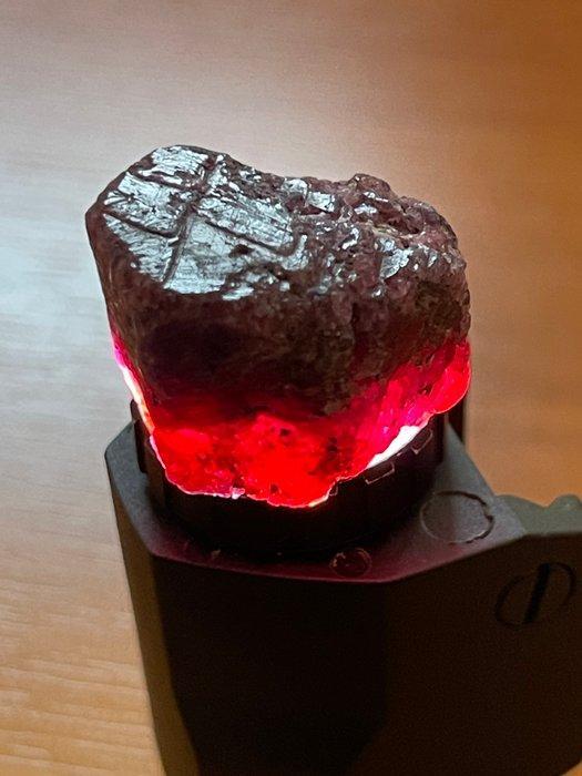 Robijn Ruw. Adembenemend Mozambique hexagonaal, Verzamelen, Mineralen en Fossielen