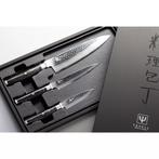 Yaxell KETU – 3-delige Messenset – SG2 Staal – Koksmes, Ophalen of Verzenden, Nieuw, Hout, Bestekset