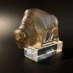 Lalique - sculptuur, Bison Presse-papier - 9.6 cm - Glas -, Antiek en Kunst, Antiek | Meubels | Stoelen en Banken