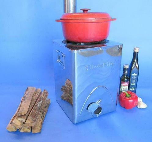Petromax Silverfire Rocket Stove Coox Hout Kooktoestel, Tuin en Terras, Houtskoolbarbecues, Nieuw, Ophalen of Verzenden