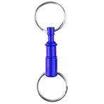 Sleutelring BLAUW deelbare sleutelhanger - Aluminium, Ophalen of Verzenden, Nieuw