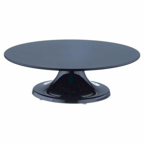 Taartplateau Melamine Draaibaar Zwart Ø32x10cm, Hobby en Vrije tijd, Taarten en Cupcakes maken, Nieuw, Verzenden