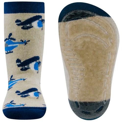 Antislipsok Ewers Blauwe Helicopters en Dubbeldekker Vliegtu, Kinderen en Baby's, Babykleding | Schoentjes en Sokjes, Jongetje