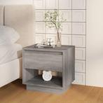 vidaXL Nachtkastje 45x34x44 cm bewerkt hout grijs sonoma, Minder dan 45 cm, Verzenden, Nieuw, Minder dan 55 cm