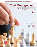 ISE Cost Management: A Strategic Emphasis 9781260091724, Gelezen, Edward Blocher, David Stout, Verzenden