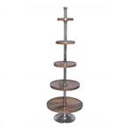 etagère hout rond 5 lagen 170cm, Huis en Inrichting, Verzenden, Nieuw