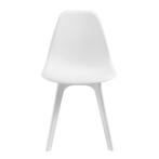 Eetkamerstoel Lendava 83x54x48 cm set van 2 kunststof wit, Huis en Inrichting, Stoelen, Verzenden, Nieuw