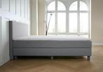 ACTIE! Boxspring Florence 160 200 Grijs, Verzenden, 200 cm, 160 cm, Nieuw