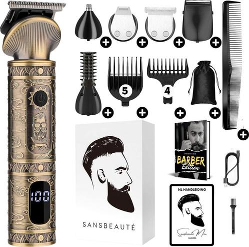 Sansbeaté 6-in-1 Baardtrimmer Mannen - Trimmer voor Baard en, Sieraden, Tassen en Uiterlijk, Uiterlijk | Gezichtsverzorging, Zo goed als nieuw