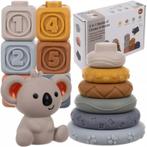 Kruzzel Sensory Blokken met Koala - Multicolor - Voor Mot..., Ophalen of Verzenden, Nieuw