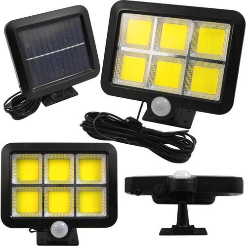 4W LED schijnwerper - Met zonnepaneel - 250 Lumen - Met PIR, Tuin en Terras, Buitenverlichting, Ophalen of Verzenden