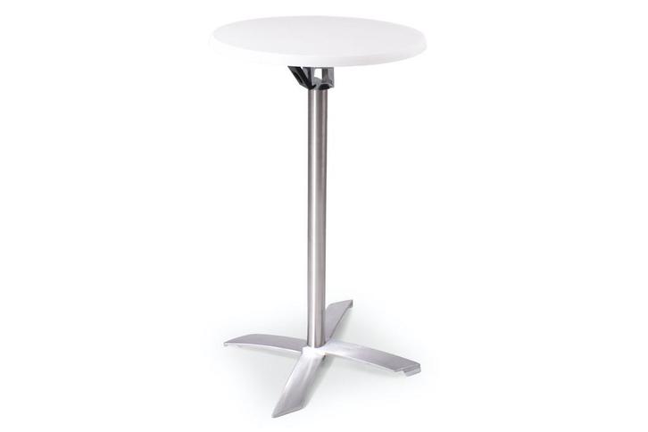 Statafel Helsinki | 60 cm | opklapbaar, Tuin en Terras, Tuintafels, Nieuw, Kunststof, Rond, Ophalen of Verzenden