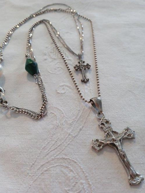 Zonder Minimumprijs - Halsketting Zilver Parel, Sieraden, Tassen en Uiterlijk, Kettingen