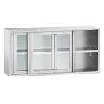 GGM Gastro | RVS wandkast - 2000x400mm - met glazen |, Zakelijke goederen, Horeca | Keukenapparatuur, Verzenden, Nieuw in verpakking