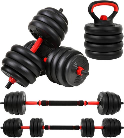 Complete Dumbbellset 40 kg voor Beginners - Inclusief Ket..., Sport en Fitness, Fitnessmaterialen, Nieuw, Ophalen of Verzenden