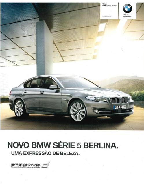 2009 BMW 5 SERIE SEDAN BROCHURE PORTUGEES (BR), Boeken, Auto's | Folders en Tijdschriften, BMW