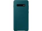 Samsung Galaxy S10 Plus Leather Cover - Groen (Nieuw), Telecommunicatie, Nieuw, Verzenden