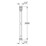 Doucheslang Tiger Basic 200 cm Wit, Ophalen of Verzenden, Nieuw