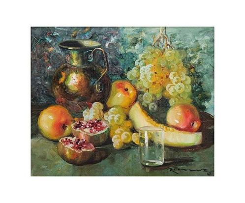 Ramon Cruz (XX) - Naturaleza muerta con frutas, Antiek en Kunst, Kunst | Schilderijen | Klassiek
