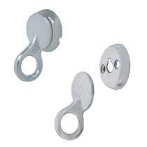 RVS Fenderooghaakset Set 2X Oog / 2X Grondplaat, Watersport en Boten, Accessoires en Onderhoud, Nieuw, Ophalen of Verzenden