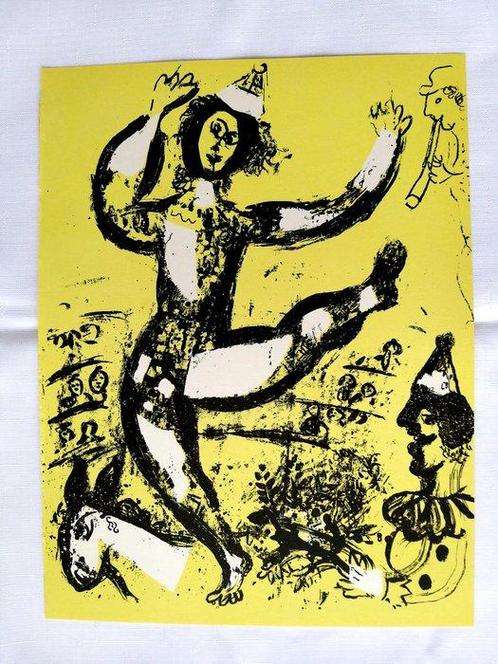 Marc Chagall (1887-1985) - Le Cirque - original lithograph, Antiek en Kunst, Antiek | Overige Antiek