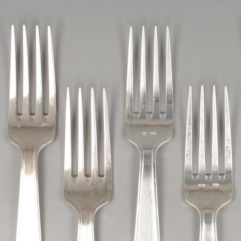 Delheid frères - Art Deco model nr. 40 - Dinervork - Vork, Antiek en Kunst, Antiek | Goud en Zilver