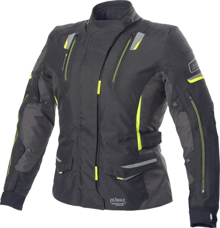 Büse Jana Dames Zwart Grijs Geel Textiel Jas, Motoren, Kleding | Motorkleding, Dames, Nieuw met kaartje, Jas | textiel, Verzenden